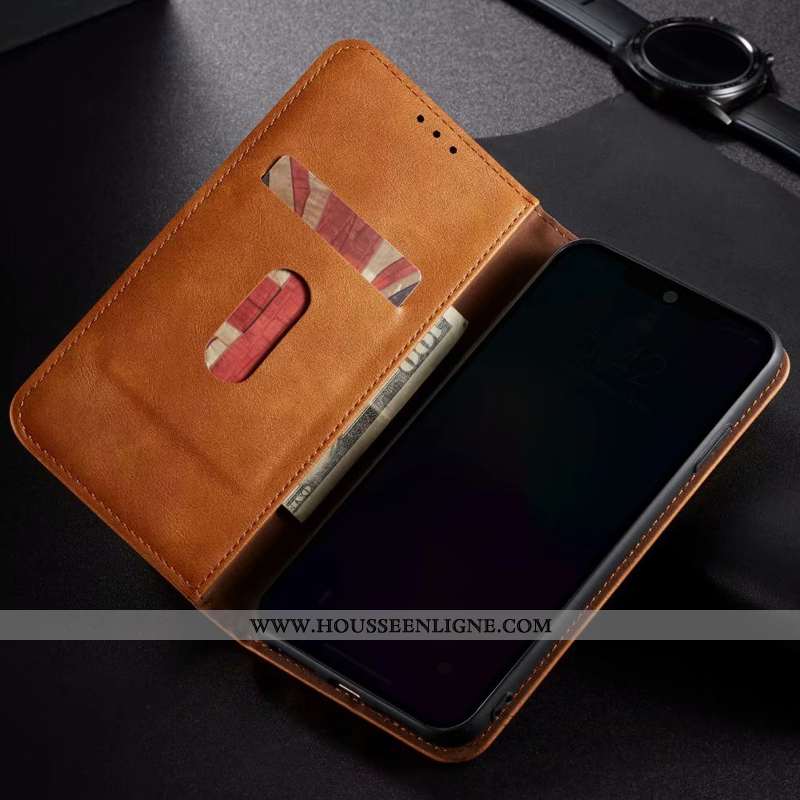 Coque Samsung Galaxy Note 10 Lite Fluide Doux Protection Téléphone Portable Cuir Véritable Étui Étoi