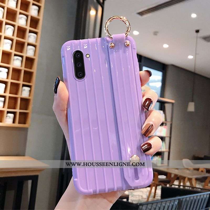 Coque Samsung Galaxy Note 10 Personnalité Créatif Étoile Tout Compris Incassable Étui Violet