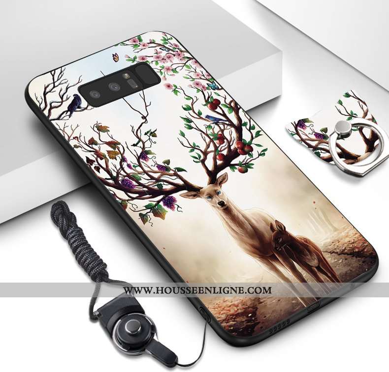 Coque Samsung Galaxy Note 8 Ornements Suspendus Dessin Animé Téléphone Portable Fluide Doux Étoile P