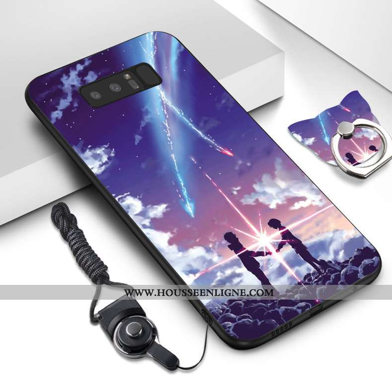 Coque Samsung Galaxy Note 8 Ornements Suspendus Dessin Animé Téléphone Portable Fluide Doux Étoile P