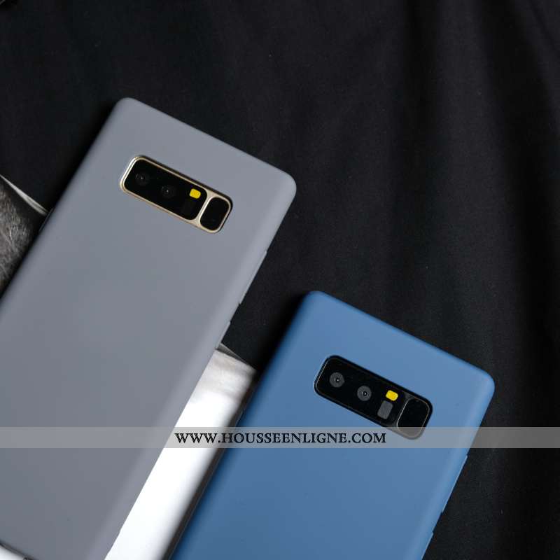 Coque Samsung Galaxy Note 8 Protection Personnalité Étui Bleu Fluide Doux Incassable