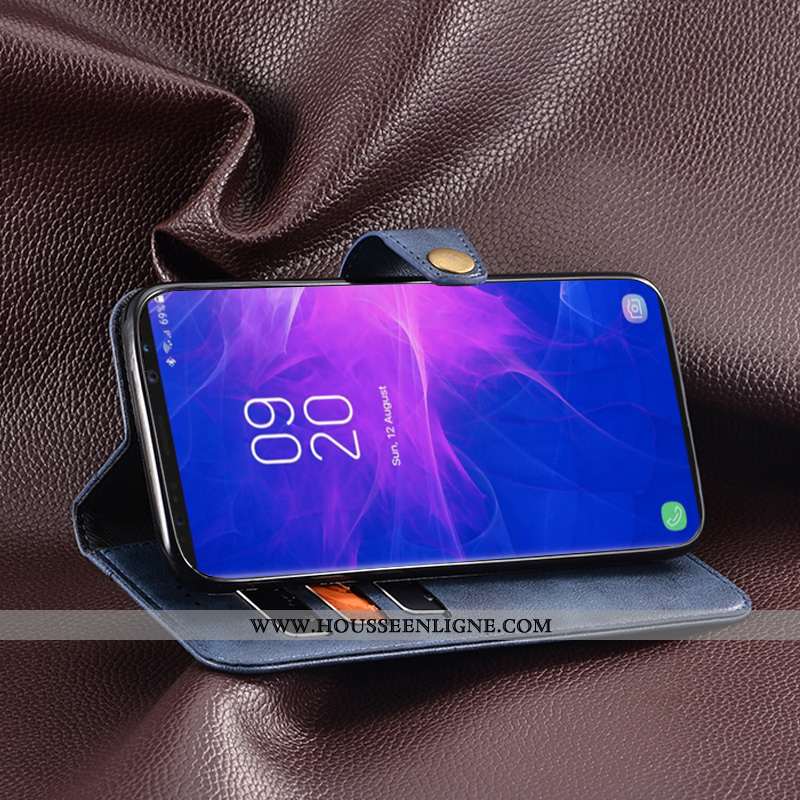 Coque Samsung Galaxy Note 9 Silicone Protection Bordure Téléphone Portable Clamshell Noir Vintage