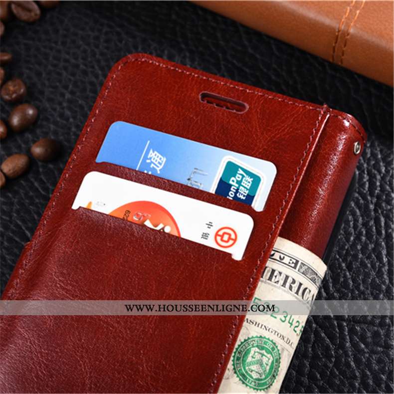 Coque Samsung Galaxy Note 9 Tendance Cuir Clamshell Tout Compris Carte Bleu Téléphone Portable