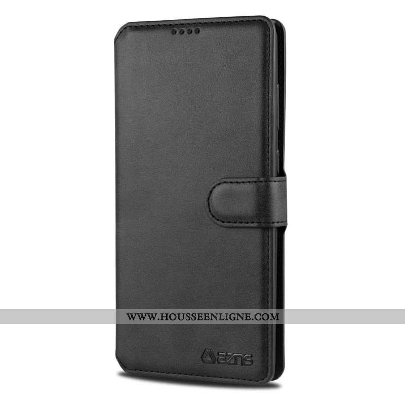 Coque Samsung Galaxy Note20 Fluide Doux Protection Boucle Magnétique Carte Nouveau Téléphone Portabl