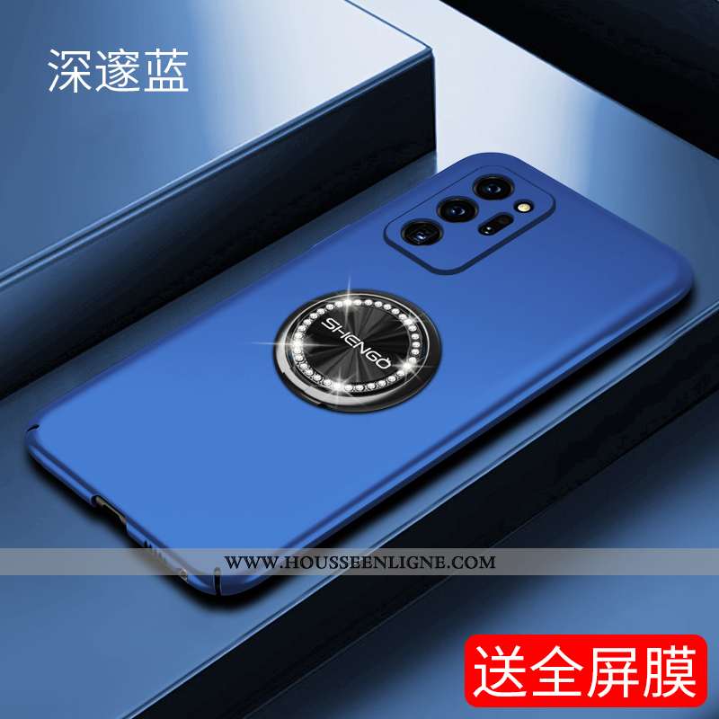 Coque Samsung Galaxy Note20 Ultra Protection Délavé En Daim Noir Téléphone Portable Étui Difficile