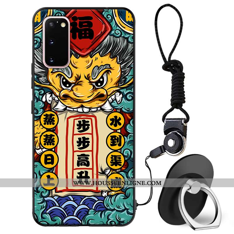 Coque Samsung Galaxy S20 Tendance Protection Téléphone Portable Incassable Étui Tout Compris Rouge