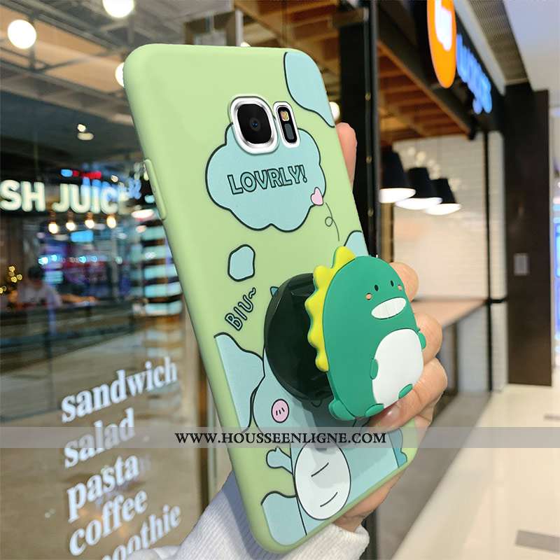 Coque Samsung Galaxy S6 Créatif Dessin Animé Incassable Téléphone Portable Dragon Petit Charmant Ble