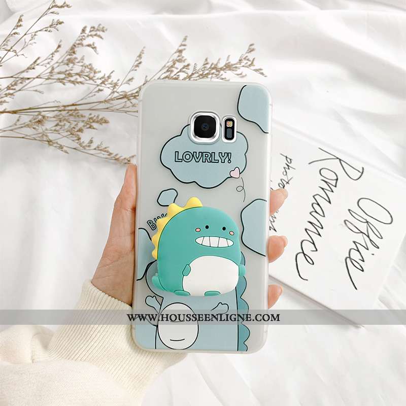 Coque Samsung Galaxy S6 Créatif Dessin Animé Incassable Téléphone Portable Dragon Petit Charmant Ble