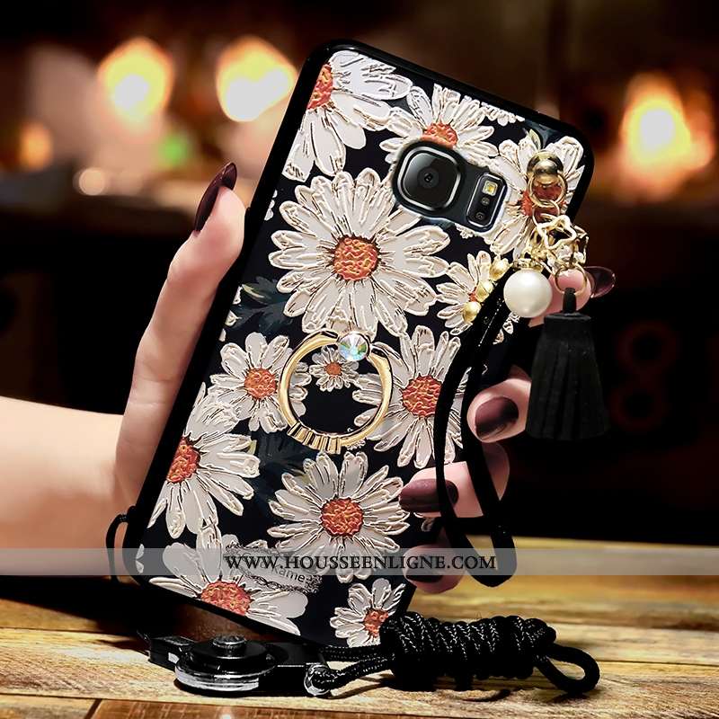 Coque Samsung Galaxy S6 Edge Personnalité Tendance Blanc Étoile Téléphone Portable Blanche