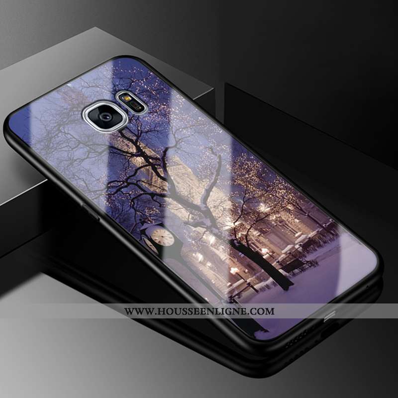 Coque Samsung Galaxy S6 Edge Verre Personnalité Dessin Animé Charmant Créatif Protection Incassable 