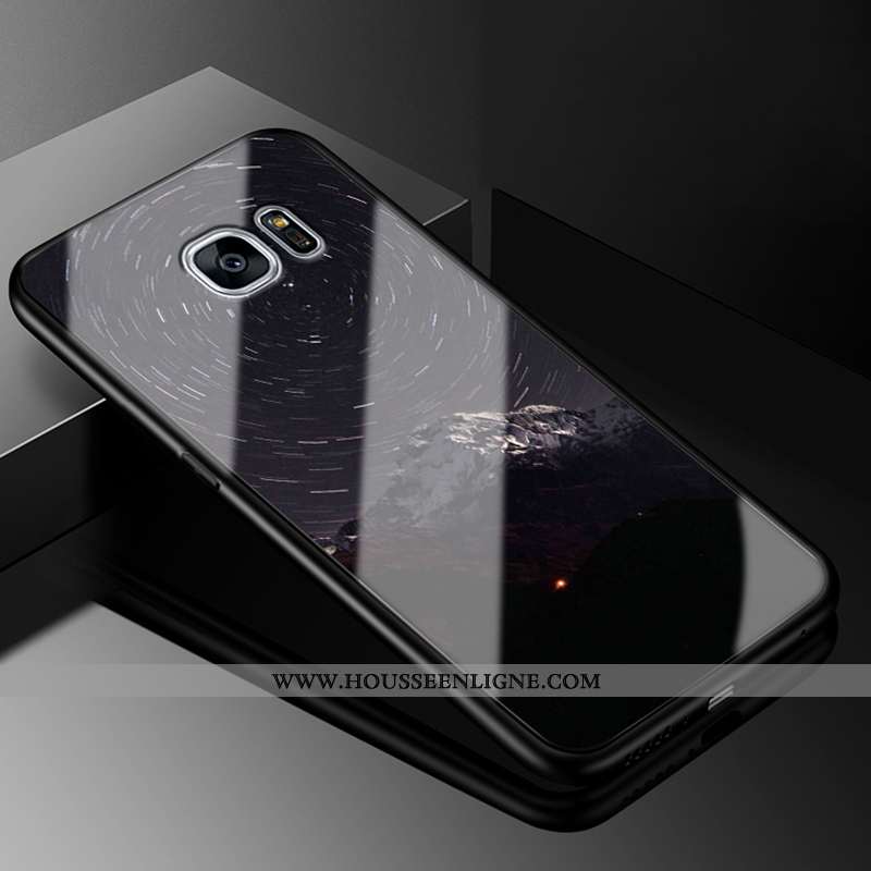 Coque Samsung Galaxy S6 Edge Verre Personnalité Dessin Animé Charmant Créatif Protection Incassable 