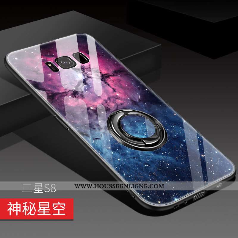 Coque Samsung Galaxy S8 Créatif Ultra Miroir Luxe Étoile Silicone Rouge