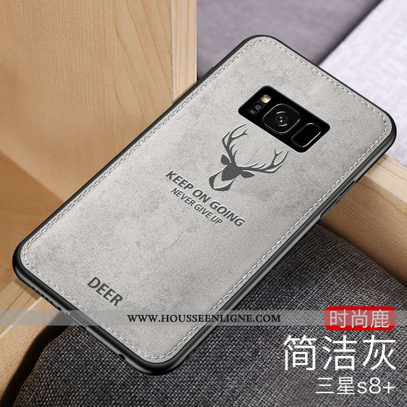 Coque Samsung Galaxy S8+ Fluide Doux Silicone Nouveau Simple Étoile Créatif Téléphone Portable Gris