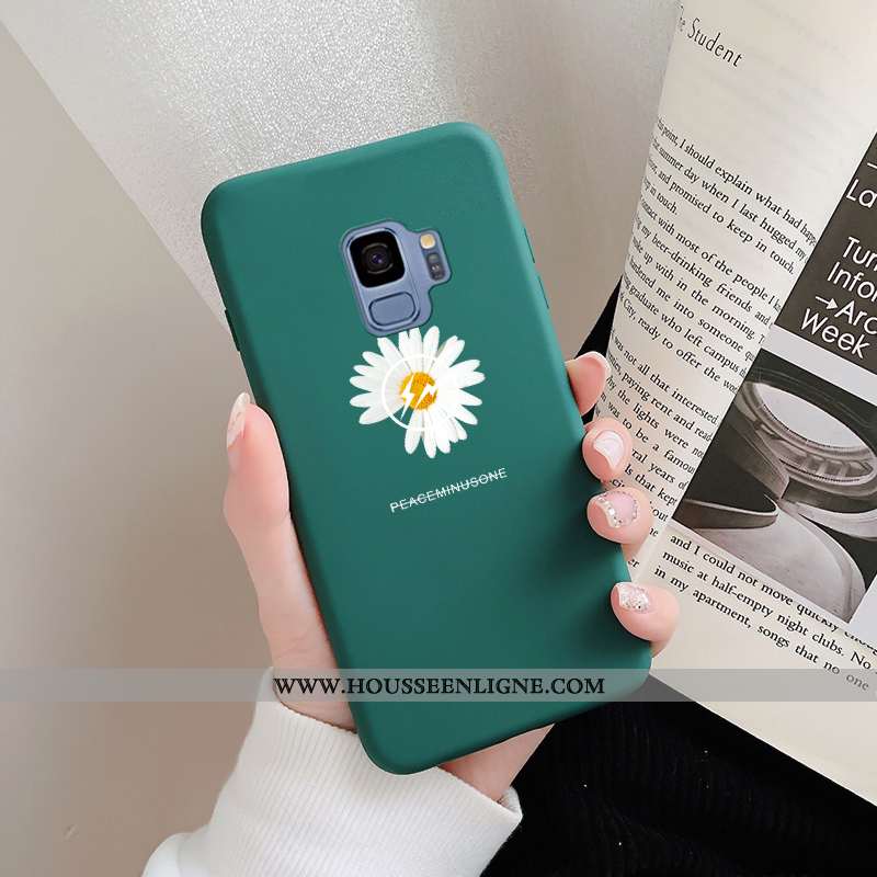 Coque Samsung Galaxy S9 Silicone Délavé En Daim Téléphone Portable Incassable Dragon Personnalité Ve