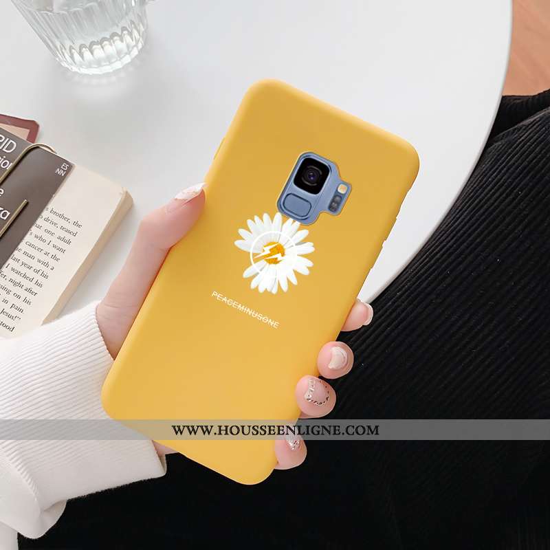 Coque Samsung Galaxy S9 Silicone Délavé En Daim Téléphone Portable Incassable Dragon Personnalité Ve