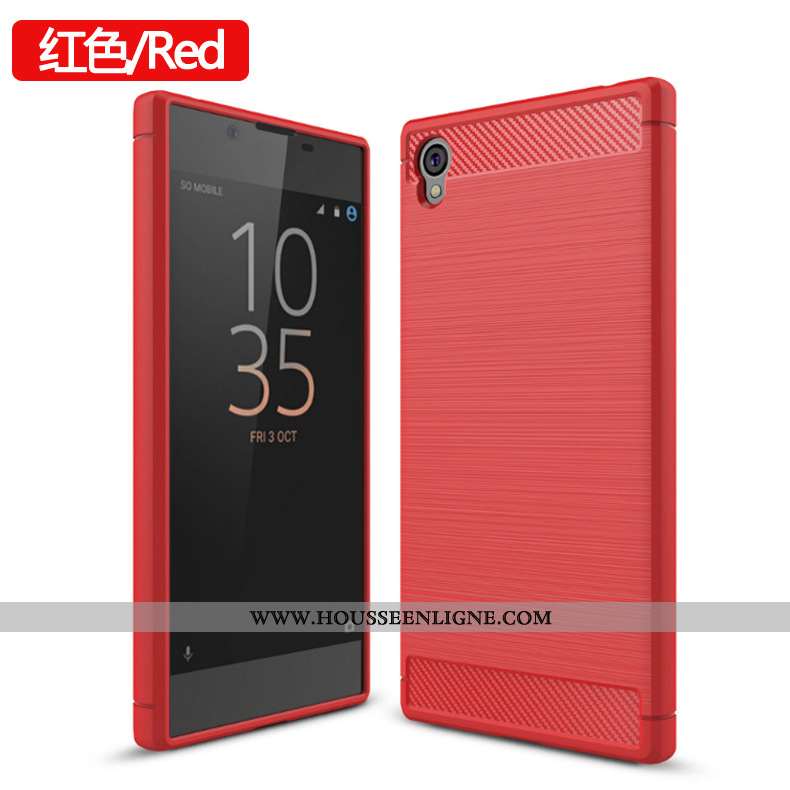 Coque Sony Xperia L1 Fluide Doux Protection Téléphone Portable Étui Rouge Tout Compris