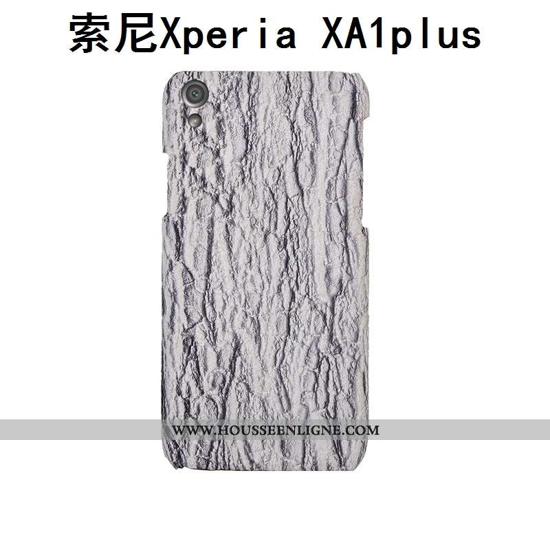 Coque Sony Xperia Xa1 Plus Protection Luxe Bleu Cuir Personnalisé Personnalité Étui