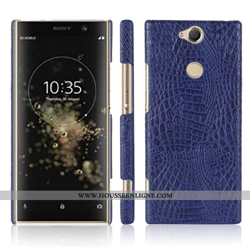 Coque Sony Xperia Xa2 Plus Protection Étui Téléphone Portable Bleu Marin Bleu Foncé