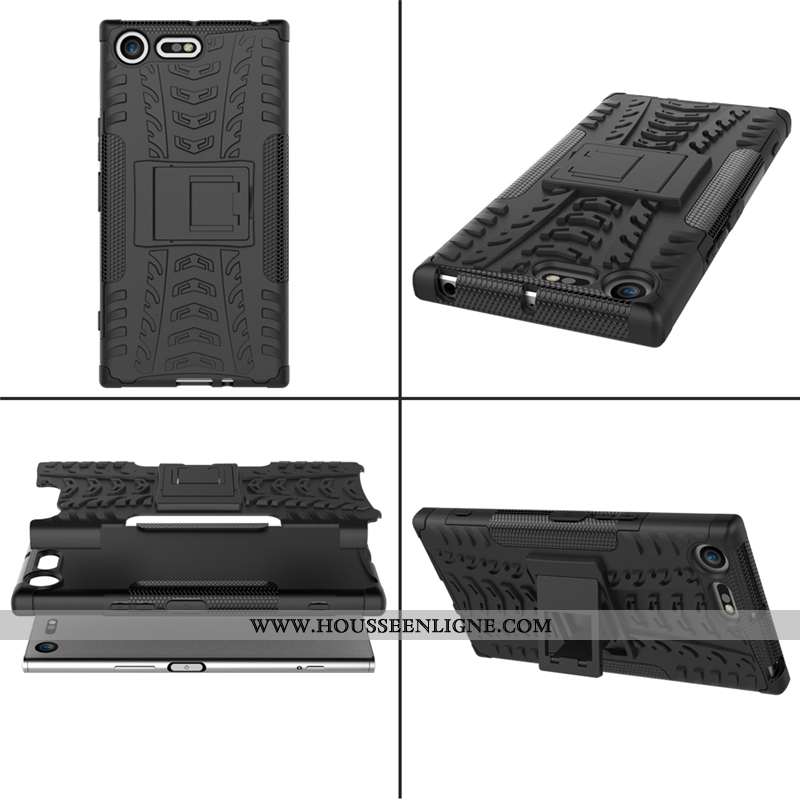 Coque Sony Xperia Xz Premium Protection Créatif Étui Téléphone Portable Noir Trois Défenses Modèle F