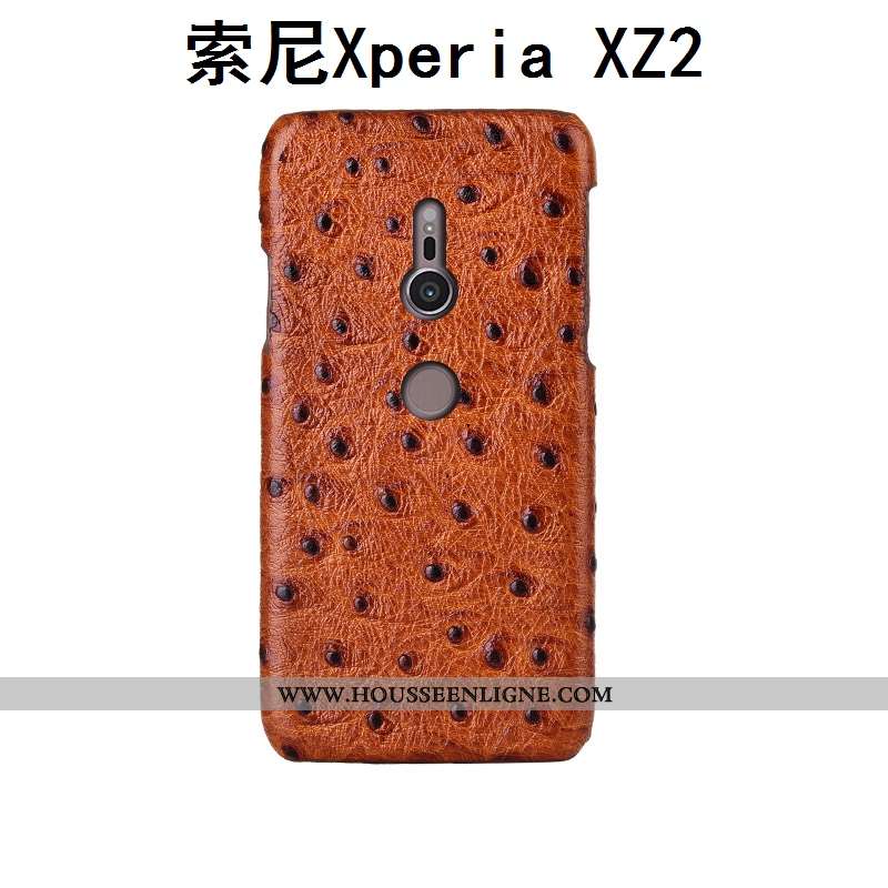 Coque Sony Xperia Xz2 Cuir Véritable Modèle Fleurie Mode Personnalisé Téléphone Portable Incassable 