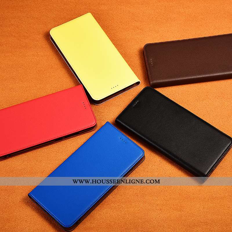 Coque Sony Xperia Xz3 Cuir Fluide Doux Téléphone Portable Incassable Clamshell Protection Véritable 