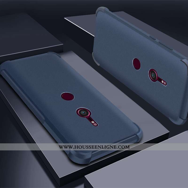 Coque Sony Xperia Xz3 Transparent Silicone Incassable Protection Téléphone Portable Étui Violet