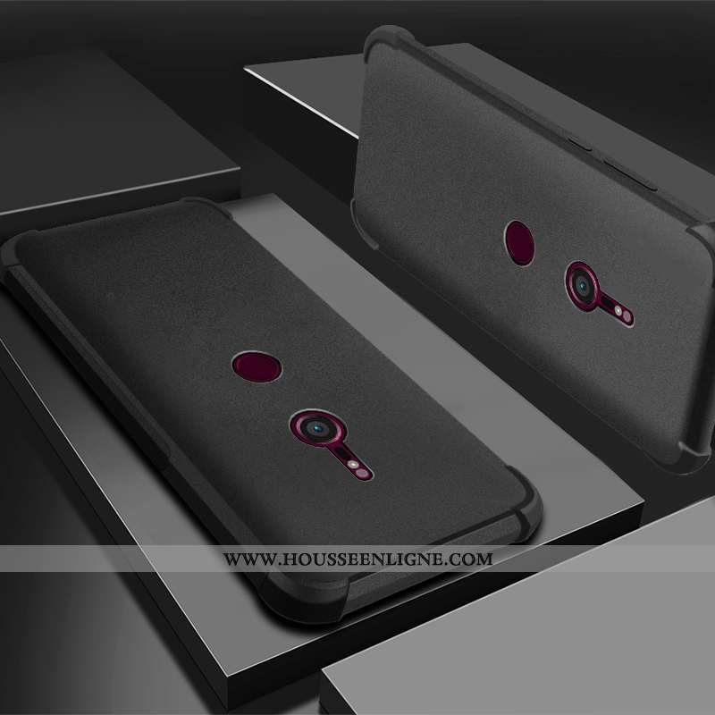 Coque Sony Xperia Xz3 Transparent Silicone Incassable Protection Téléphone Portable Étui Violet
