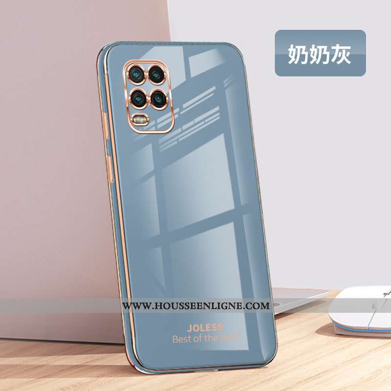 Coque Xiaomi Mi 10 Lite Mode Protection Jeunesse Fluide Doux Gris Tendance