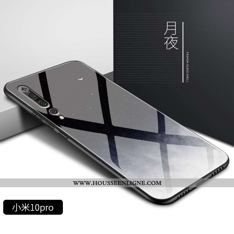 Coque Xiaomi Mi 10 Pro Fluide Doux Silicone Légère Protection Dégradé Personnalité Rose
