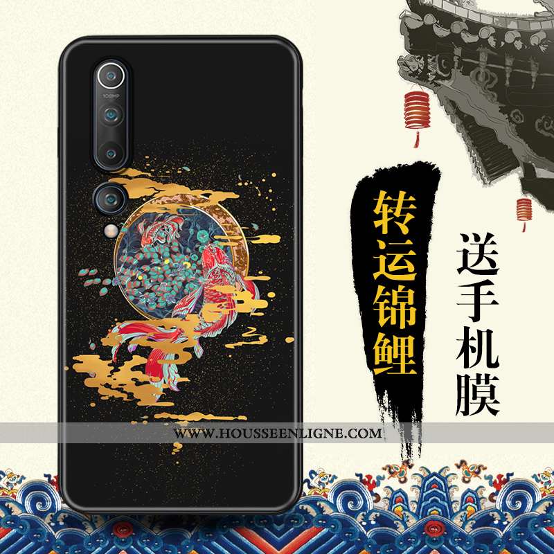 Coque Xiaomi Mi 10 Tendance Protection Étui Bleu Vent Téléphone Portable