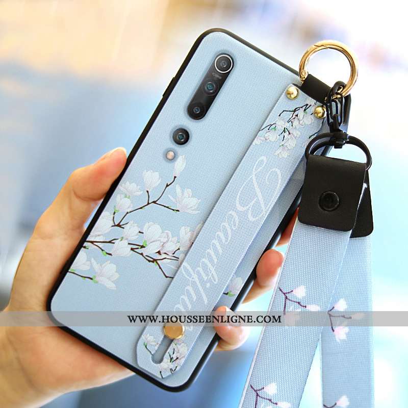 Coque Xiaomi Mi 10 Ultra Tendance Étui Net Rouge Téléphone Portable Mode Nouveau Bleu