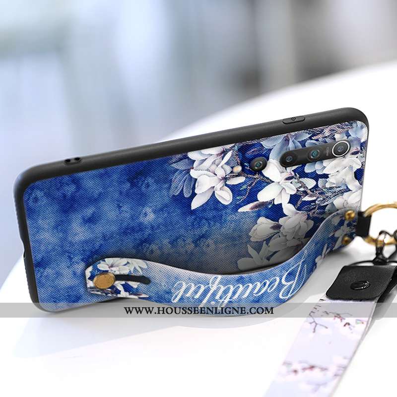 Coque Xiaomi Mi 10 Ultra Tendance Étui Net Rouge Téléphone Portable Mode Nouveau Bleu