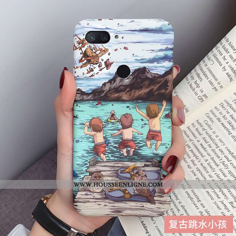 Coque Xiaomi Mi 8 Lite Créatif Tendance Téléphone Portable Petit Rose Tout Compris Jeunesse