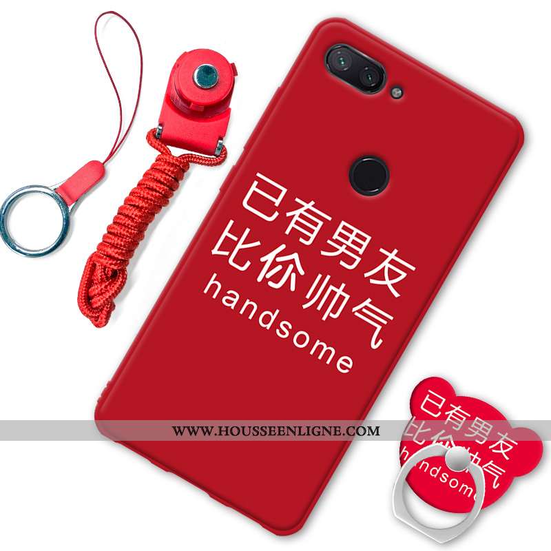 Coque Xiaomi Mi 8 Lite Fluide Doux Protection Téléphone Portable Petit Étui Noir Incassable
