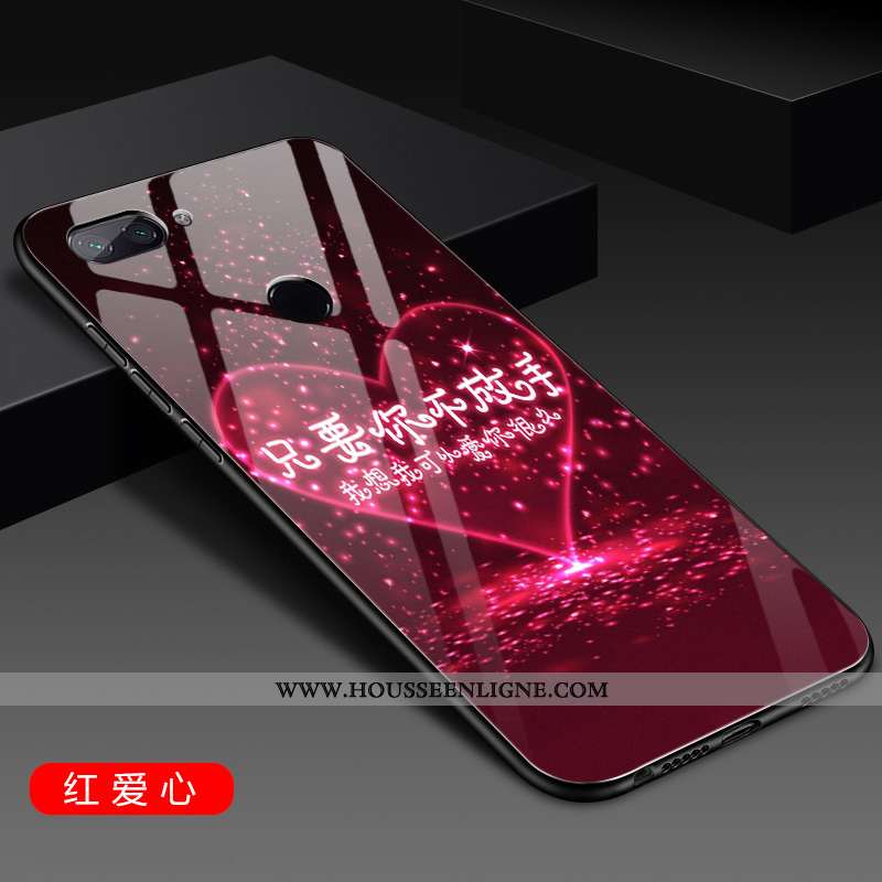 Coque Xiaomi Mi 8 Lite Silicone Protection Rose Net Rouge Jeunesse Tout Compris Petit