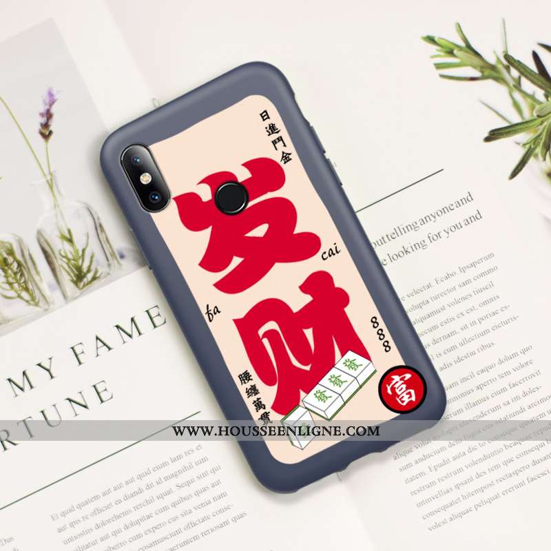 Coque Xiaomi Mi 8 Protection Délavé En Daim Silicone Rat Jeunesse Téléphone Portable Tout Compris Bl