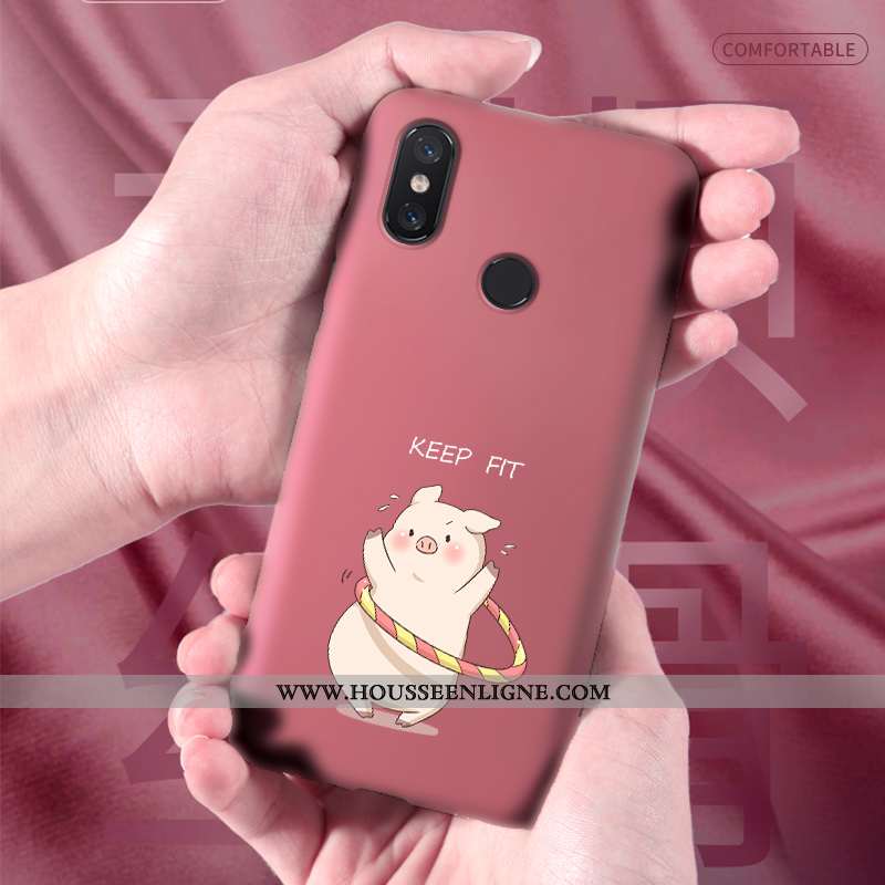 Coque Xiaomi Mi 8 Silicone Protection Incassable Charmant Jeunesse Net Rouge Amoureux