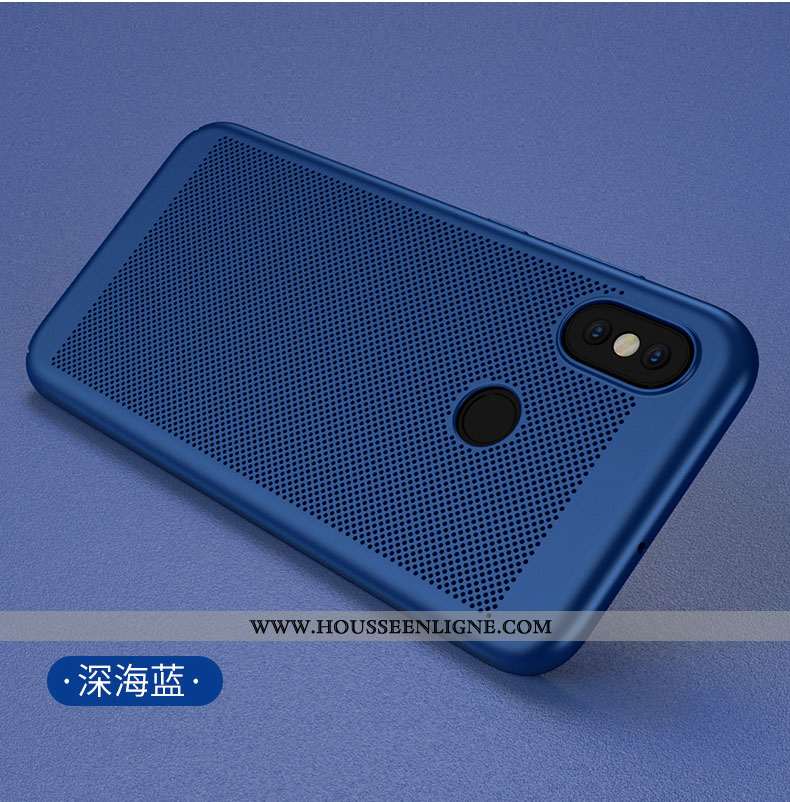 Coque Xiaomi Mi 8 Tendance Légère Évasé Légères Refroidissement Petit Protection Bleu Foncé