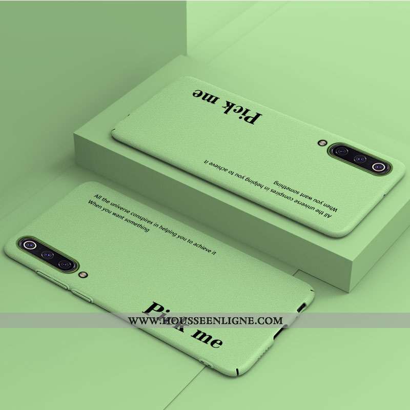 Coque Xiaomi Mi 9 Lite Délavé En Daim Personnalité Téléphone Portable Vert Créatif Petit Verte