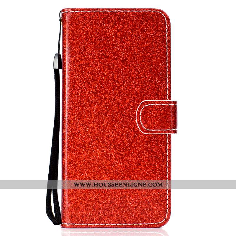 Coque Xiaomi Mi 9 Lite Protection Cuir Fluide Doux Incassable Silicone Téléphone Portable Rouge