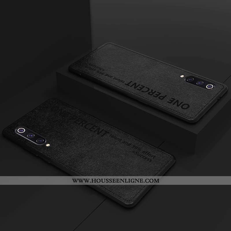 Coque Xiaomi Mi 9 Original Ultra Fluide Doux Simple Protection Nouveau Téléphone Portable Jaune