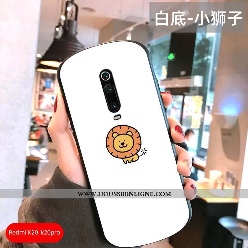Coque Xiaomi Mi 9t Créatif Charmant Personnalité Simple Téléphone Portable Protection Blanche