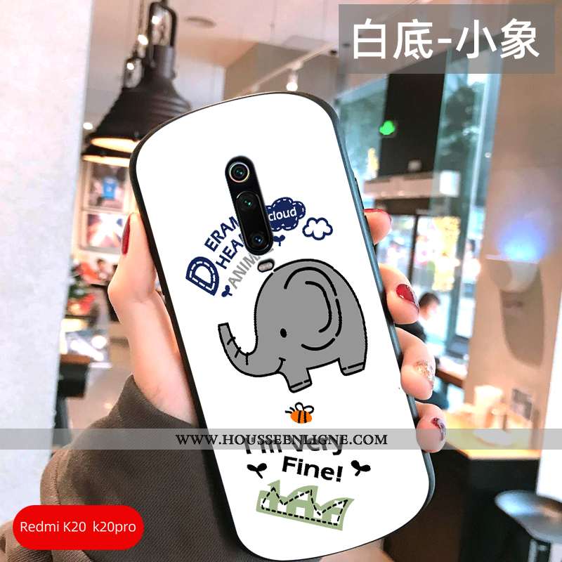 Coque Xiaomi Mi 9t Créatif Charmant Personnalité Simple Téléphone Portable Protection Blanche