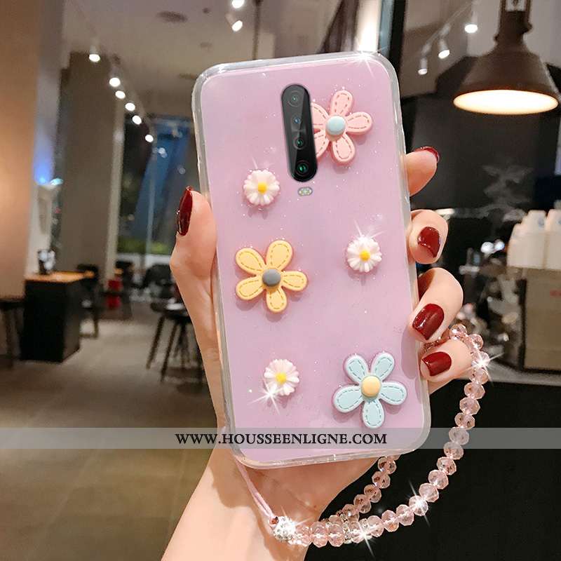 Coque Xiaomi Mi 9t Pro Charmant Transparent Petite Marguerite Téléphone Portable Cœur Nouveau Rouge 