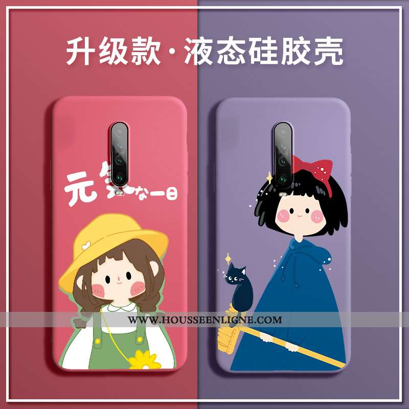 Coque Xiaomi Mi 9t Pro Créatif Dessin Animé Silicone Nouveau Art Petit Téléphone Portable Bleu