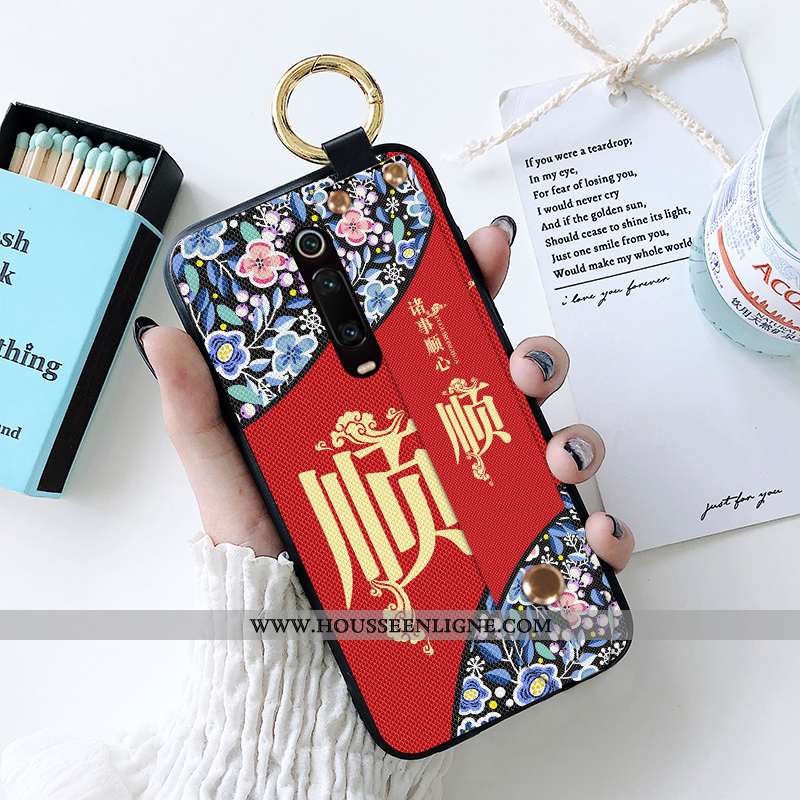 Coque Xiaomi Mi 9t Pro Fluide Doux Silicone Style Chinois Petit Rouge Mémorial
