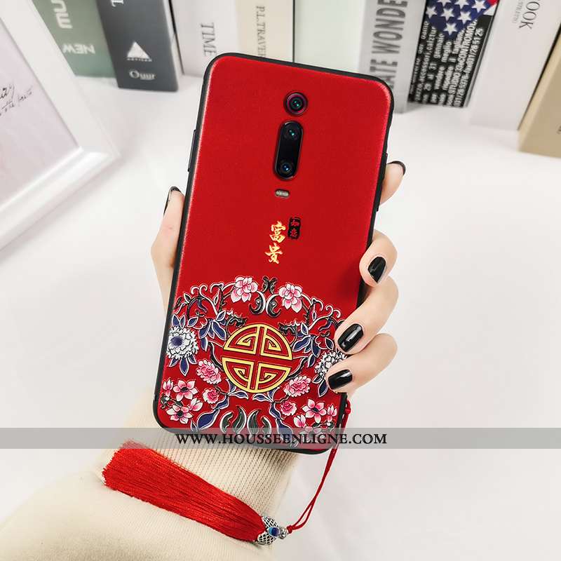 Coque Xiaomi Mi 9t Pro Imprimé Protection Tout Compris Personnalité Rouge Créatif