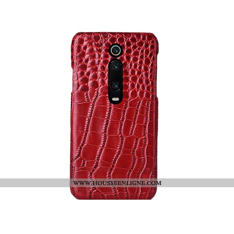 Coque Xiaomi Mi 9t Pro Modèle Fleurie Mode Petit Téléphone Portable Protection Luxe Rouge Noir