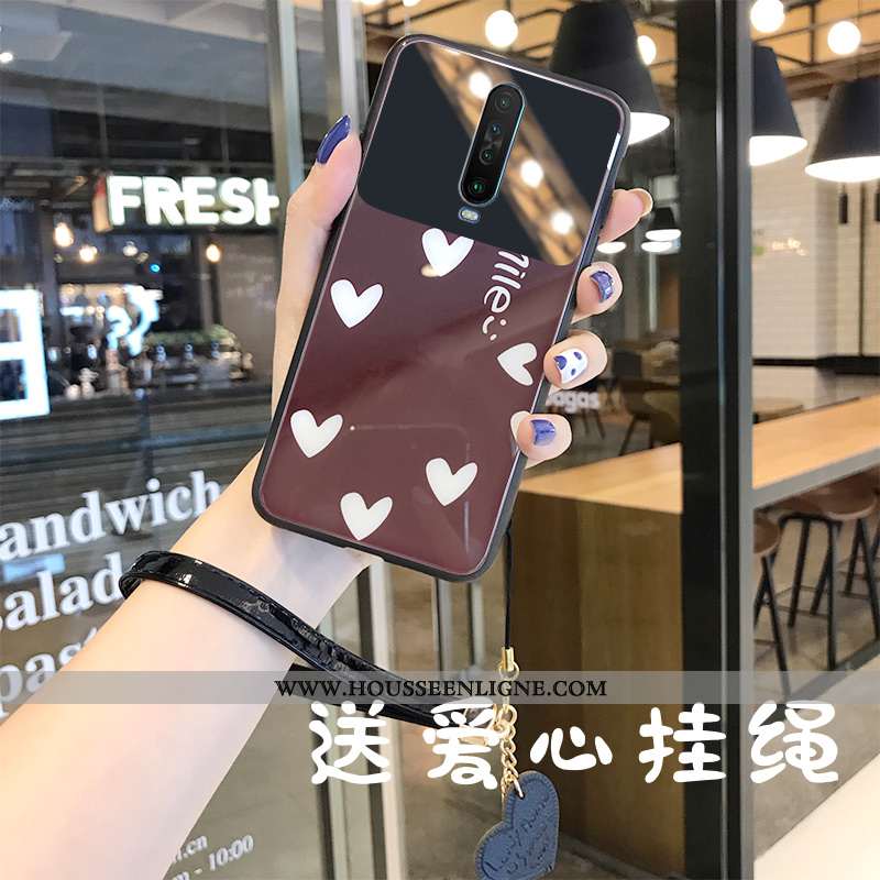 Coque Xiaomi Mi 9t Tendance Mode Amour Étui Verre Mémorial Rose