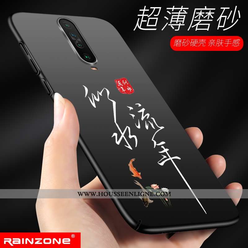 Coque Xiaomi Mi 9t Ultra Légère Rouge Difficile Téléphone Portable Noir Personnalisé